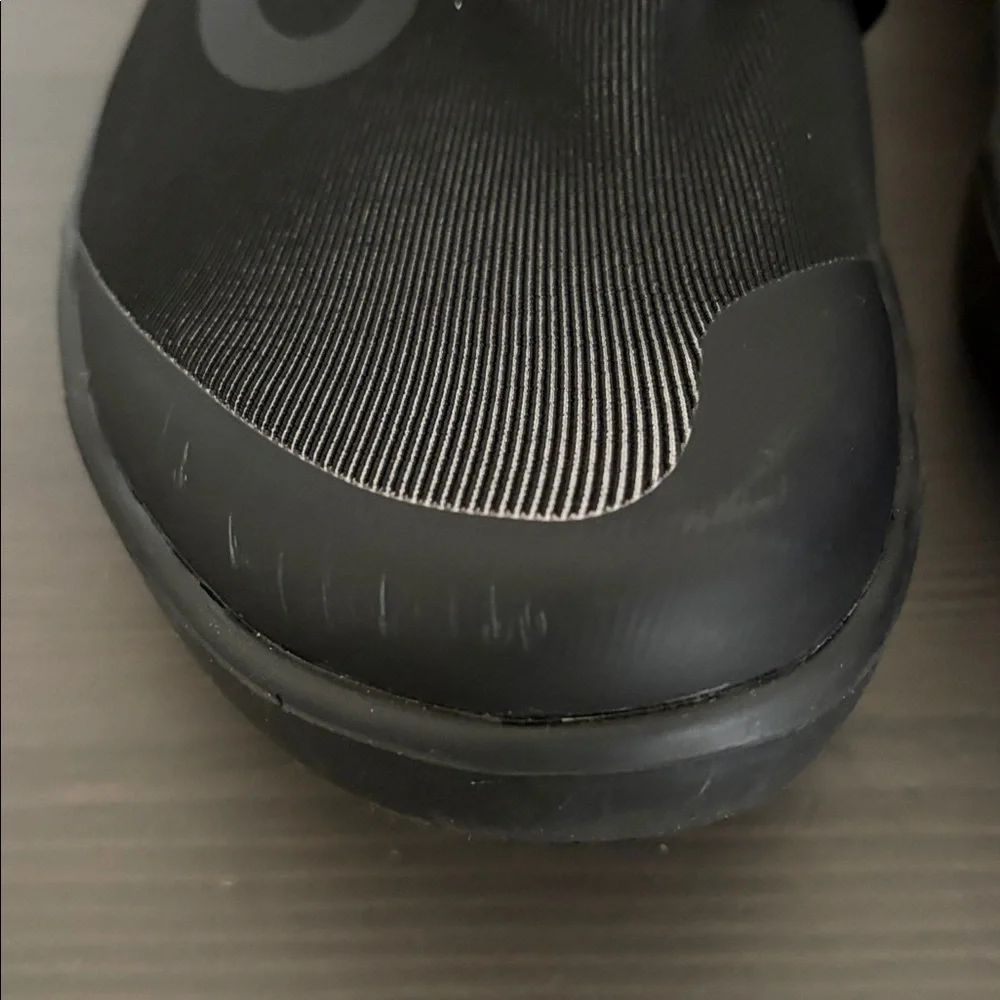 Oofos Oomg‎ Fibre Low Mens 10 Shoes Slip On Sneaker Recovery Black Mesh